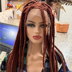 Brand new hand crafted braided wig unit. Full lace.